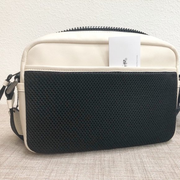 COACH EDGE SIGNATURE CROSSBODY BAG 2338 in Chalk - EUC